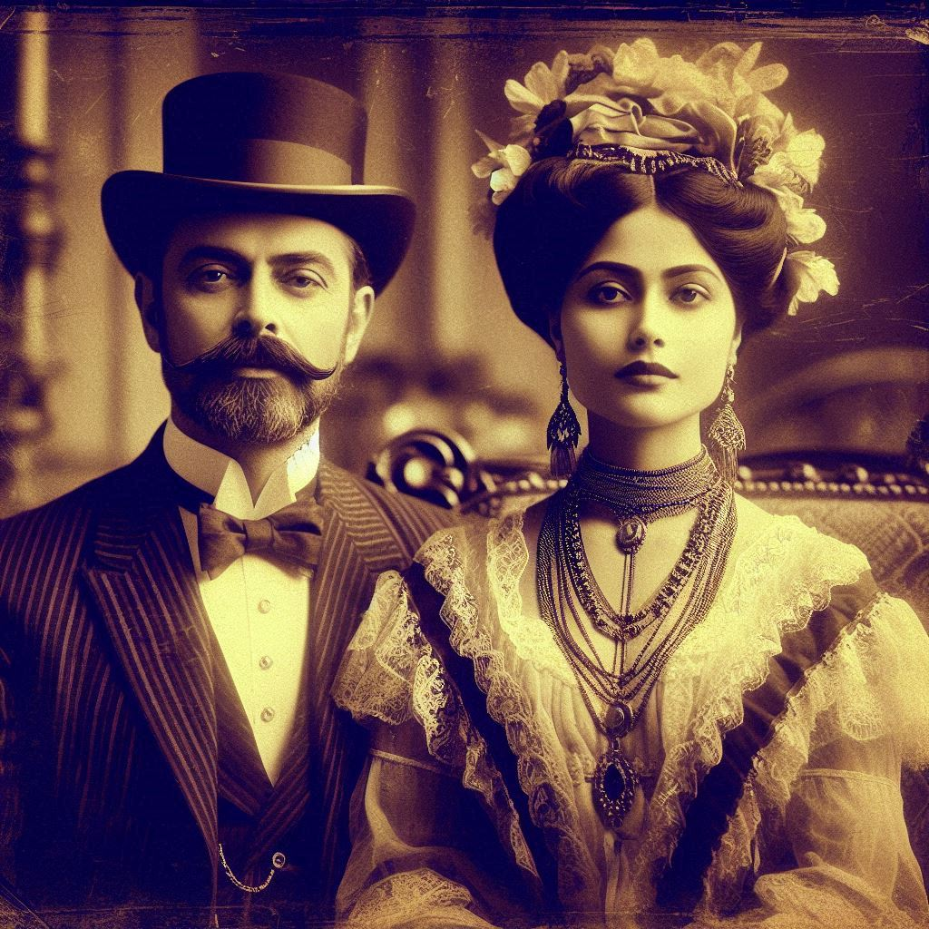 dorabji tata and his wife in golper adda